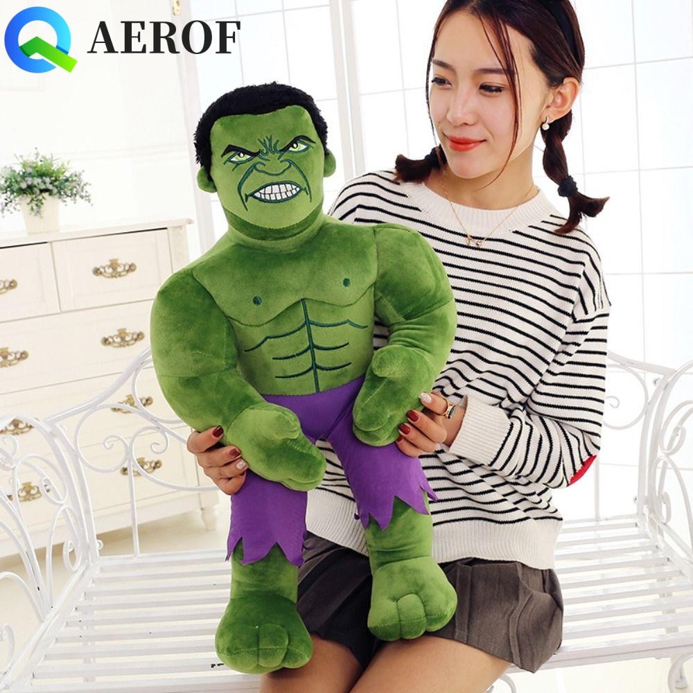 AEROF Hulk ตุ๊กตาตุ๊กตา, น่ารัก Incredible Hulk The Avengers Plushie, ของขวัญเด็กการ์ตูนจําลอง Creat