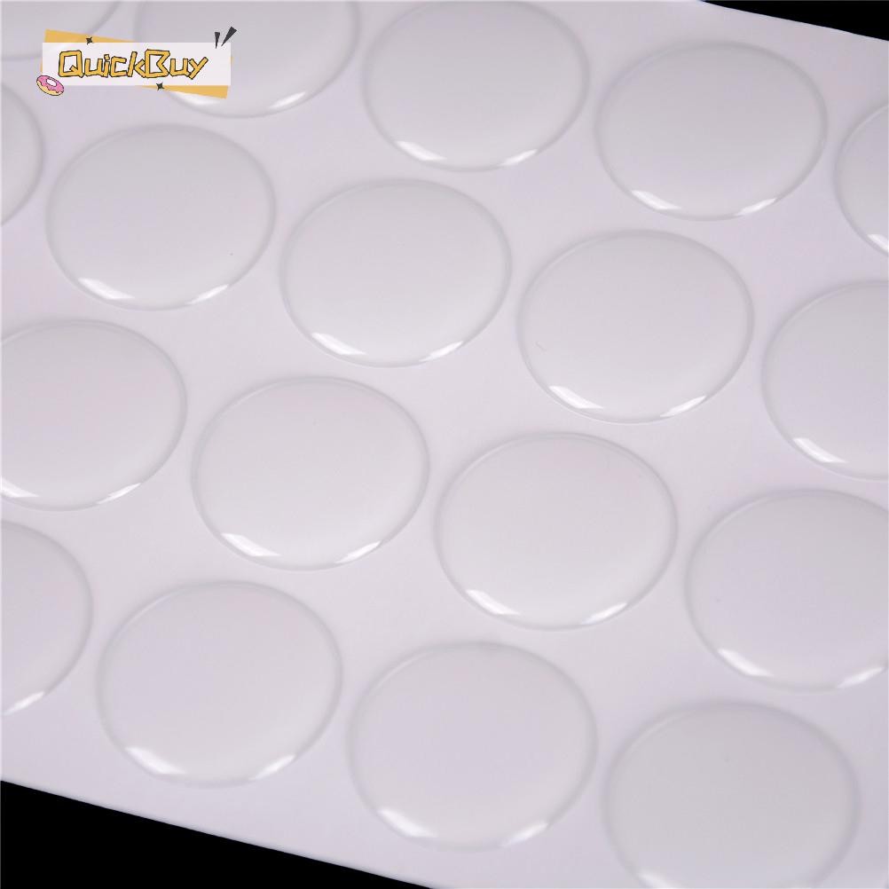 QuickBuy 100 ชิ้น 1 "รอบ 3D สติกเกอร์โดมคริสตัลใสอีพ็อกซี่กาวฝาขวด Diy Craft ใหม่