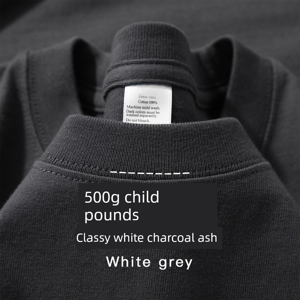 riley เสื้อยืด เสื้อดํา เสื้อยืดแขนสั้นไซส์ใหญ่หนา500กรัม