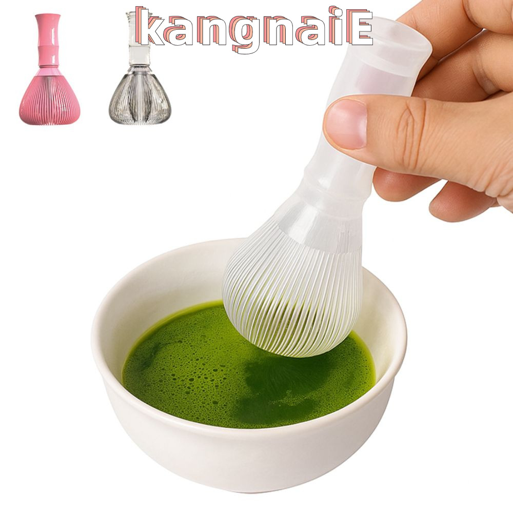 KANGNAI Matcha Whisk, เครื่องกวนมัทฉะแบบดั้งเดิมแบบใช้ซ้ําได้, เครื่องปัดผงชาเขียวเรซิน PP แบบพกพาคุณภาพสูงอุปกรณ์ชงชา