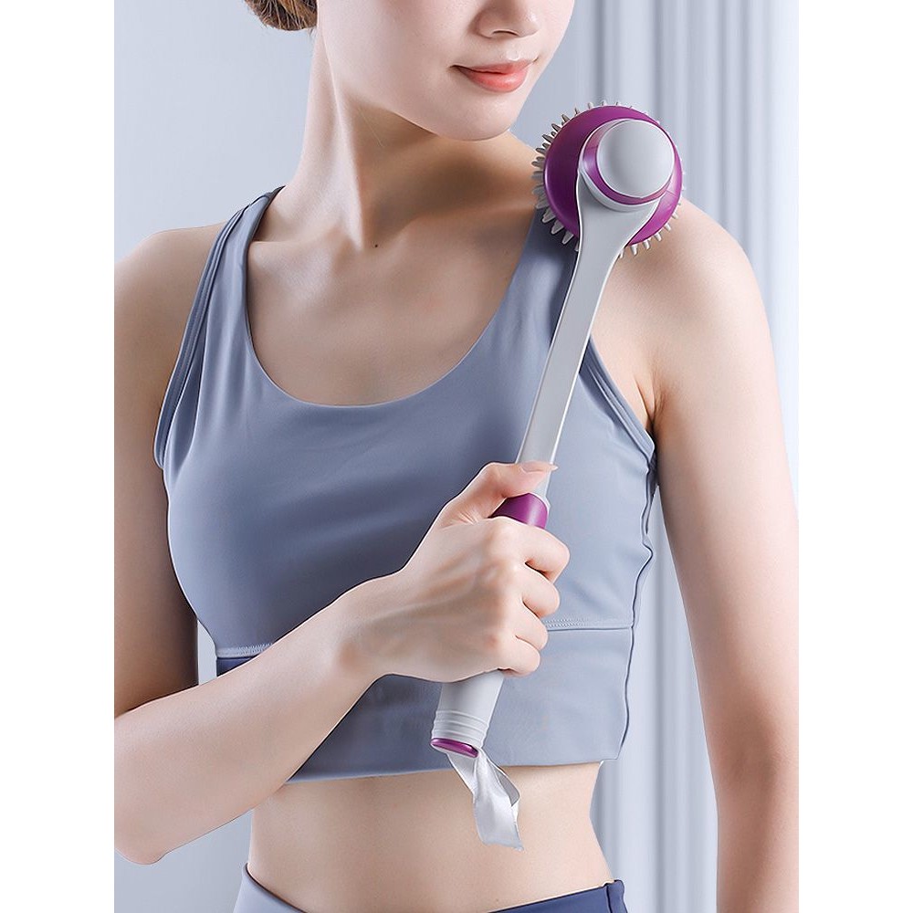 เข็มขัดนวด Bump Elastic เหมาะสําหรับโฮมออฟฟิศไหล่คอ Beat กลับนวดกระดูกสันหลังส่วนคอมือถือทั้งร่างกาย