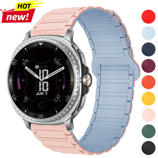 แม่เหล็กทูโทนสําหรับ Samsung Galaxy Watch 8/8 Classic 40 มม.44 มม.46 มม.สําหรับ Galaxy Ultra2025/7 47 มม.สร้อยข้อมือซิลิโคน