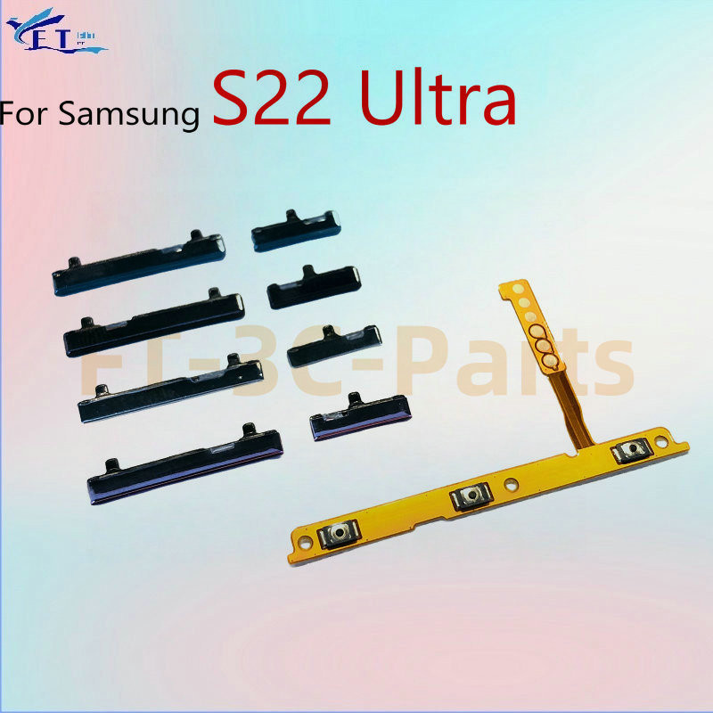 สําหรับ Samsung S22 Ultra Power Volume Flex Cable Switch On Off Button Flex Cable Replacement Parts