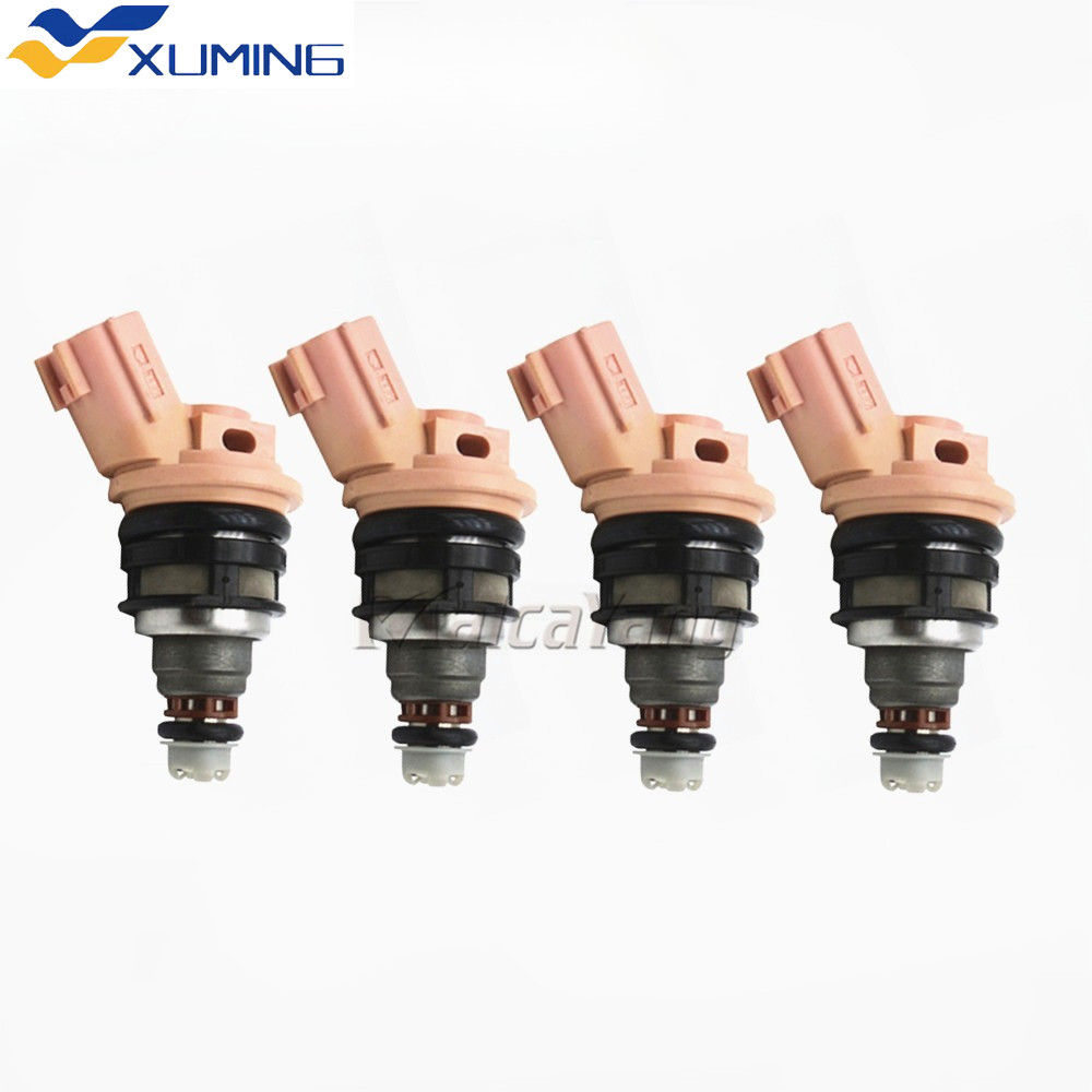 XM 4 ชิ้นหัวฉีดหัวฉีดสําหรับ Nissan 200SX NX 16600-57Y01 1660057Y01 A46-f13 16600 57Y01 16600-57Y00 