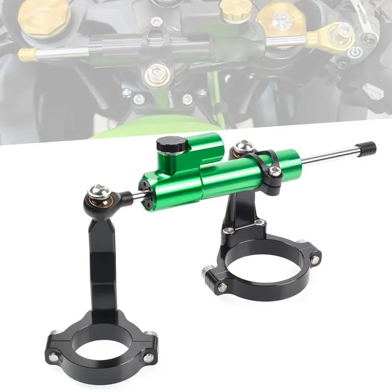 อุปกรณ์เสริมรถจักรยานยนต์ Stabilizer วงเล็บยึดพวงมาลัย Damper สําหรับ Kawasaki ZX-4RR ZX4RR ZX 4RR Z