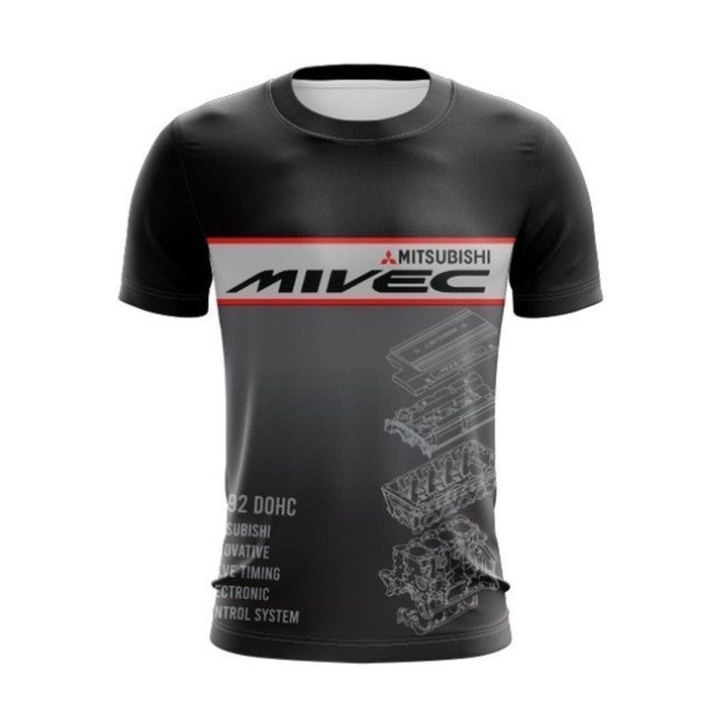 แฟชั่น Mitsubishi 2025 4g92 Mivec Sublimation TShirt / Baju Microfiber Jersi / Jersey Sublimation / 