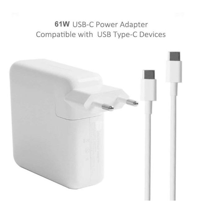 อะแดปเตอร์ชาร์จ USB Type C 61W A1718 กําลังไฟ 61 W วัตต์ USB C ต้นฉบับ