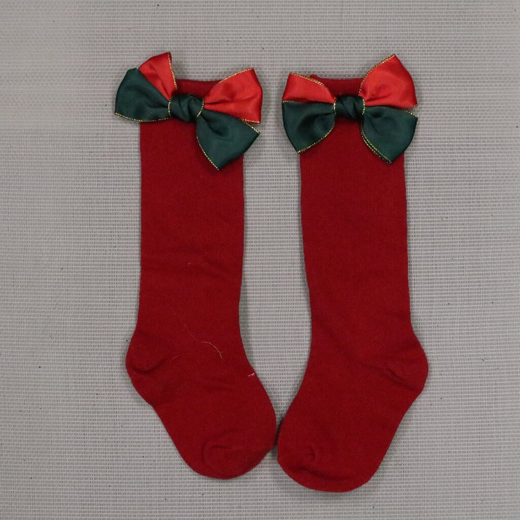 ถุงเท้าทางรก แบบยาว คริสต์มาส 2-3Y RB230904-14(L)