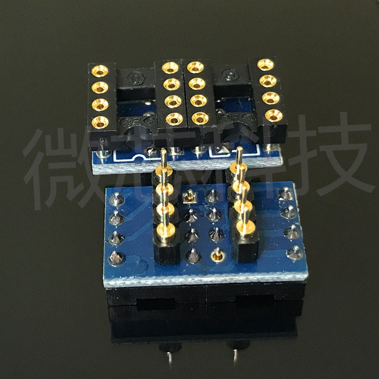 Single Turn Double Operation Socket Gold-Plated Socket Adapt to OPA627/42FZ AD797 LME49710 NE5534