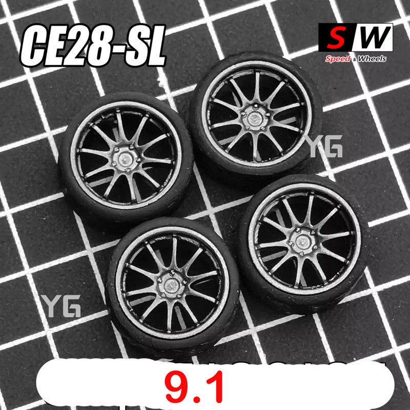 YG 1/64 SW Work S1 6.8mm/7.5mm/8mm/8.5mm/9.1mm Wheels + 9.3mm/9.7mm/10.3mm/11.1mm Tires + Axle for 1