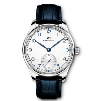 IWC IWC IWC โปรตุเกส IW358304สีขาวจานขนาดเล็กมือสองนาฬิกากลไกผู้ชาย