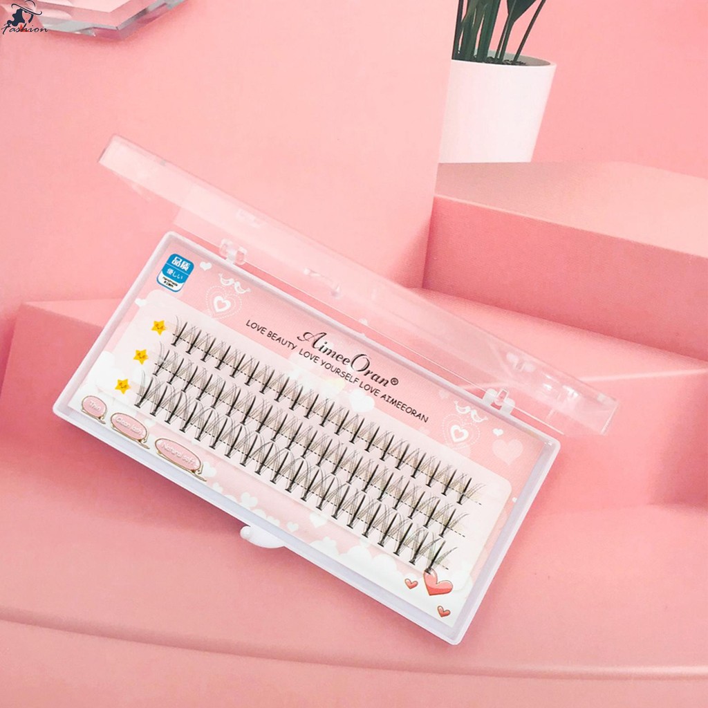 Lash Clusters Extensions คอนแทคเลนส์ Friendly Lash Clusters ยาว Wisps DIY ที่บ้าน