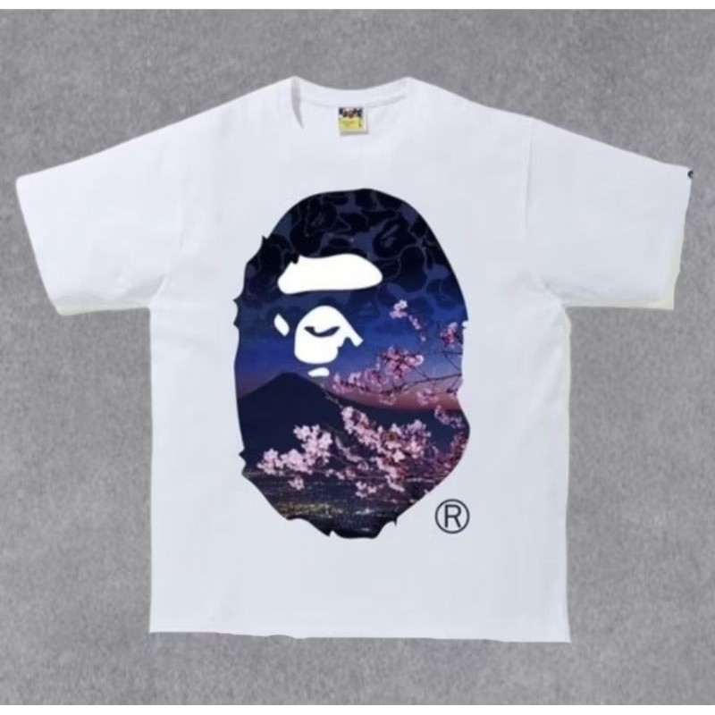 BAPE TOKYO FUJI SAKURA TSHIRT A BATHING AAPE PREMIUM