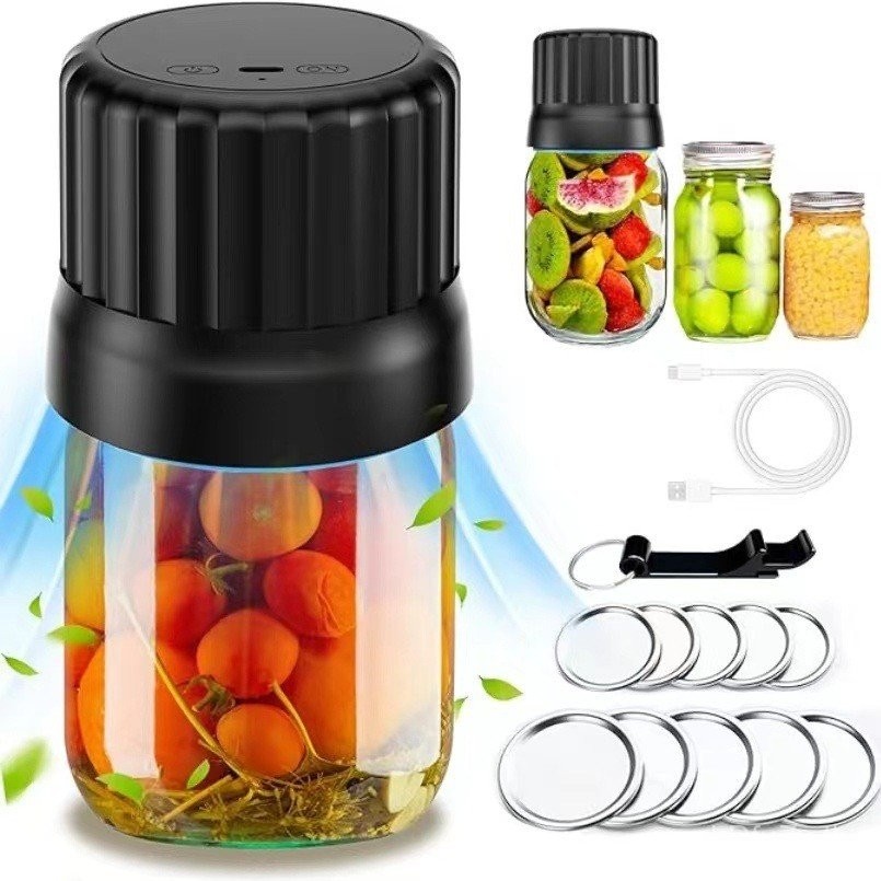 เครื่องดูดฝุ่นไฟฟ้า Mason Jar Sealer Mason Jar Electric Mason Jar Sealer Cross-Border ผลิตภัณฑ์ใหม่เ