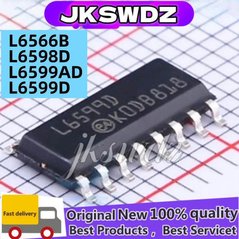 1-5PCS L6566B L6598D L6599AD L6599D L6566 L6598 L6599 SOP-16 ชิป LCD ic