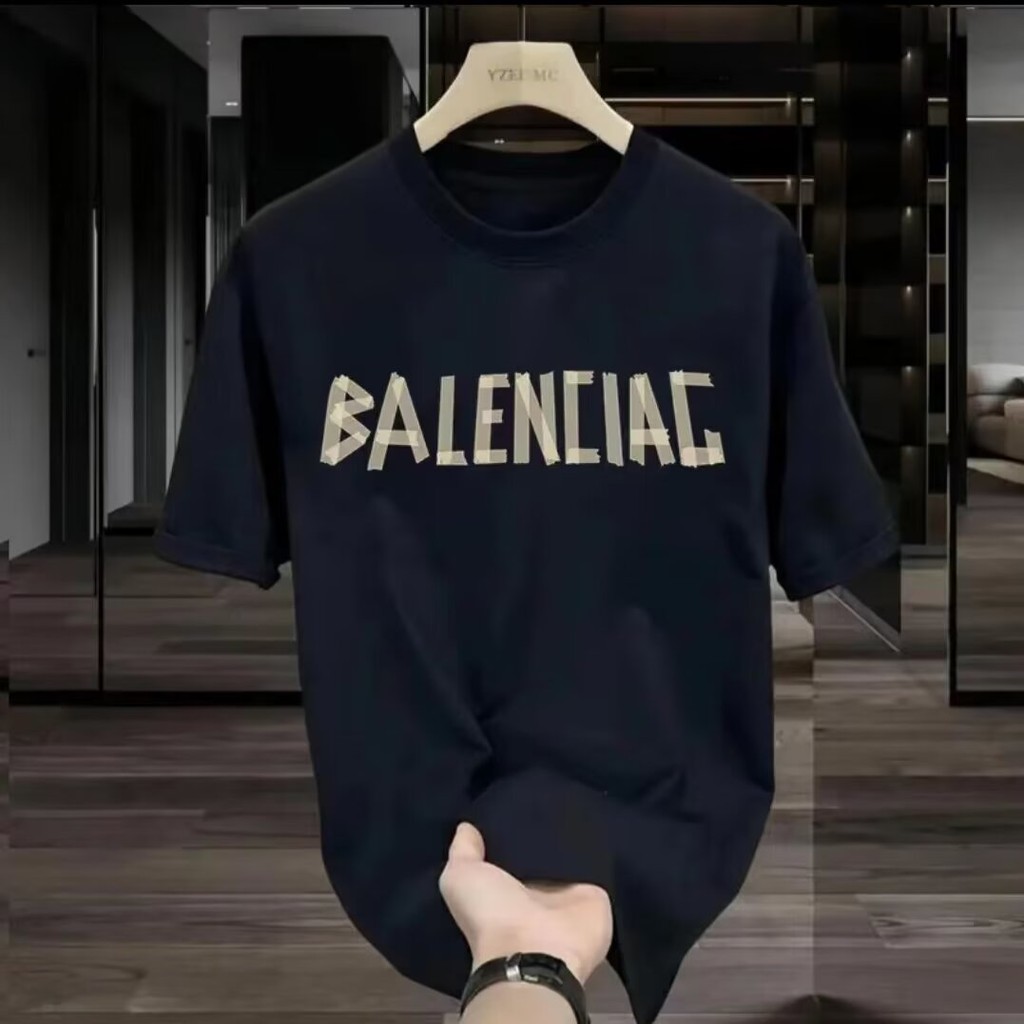 แฟชั่นผู้ชายใหม่พิมพ์เยาวชน 2025 อินเทรนด์ 23 เสื้อยืดลําลองรอบคอสไตล์ใหม่ COD ฤดูร้อน All-Match แขน