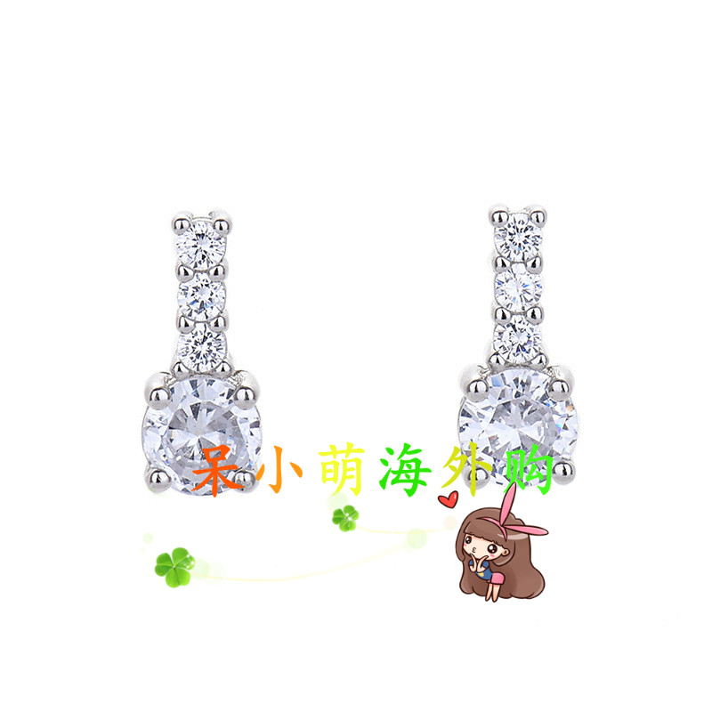 ต่างหู Zircon High-End สไตล์เหมือน Bae Suzy สำหรับสาวๆ