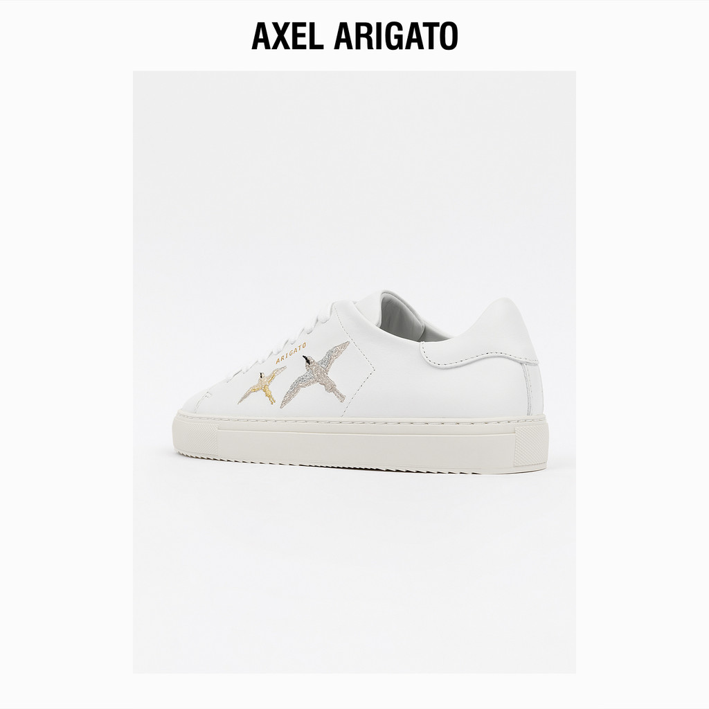 Axel Arigato Clean 90 Asuka สีทึบ Peak Bird รองเท้าสีขาวฤดูใบไม้ผลิฤดูร้อนรองเท้าลําลองรองเท้าผู้หญิ