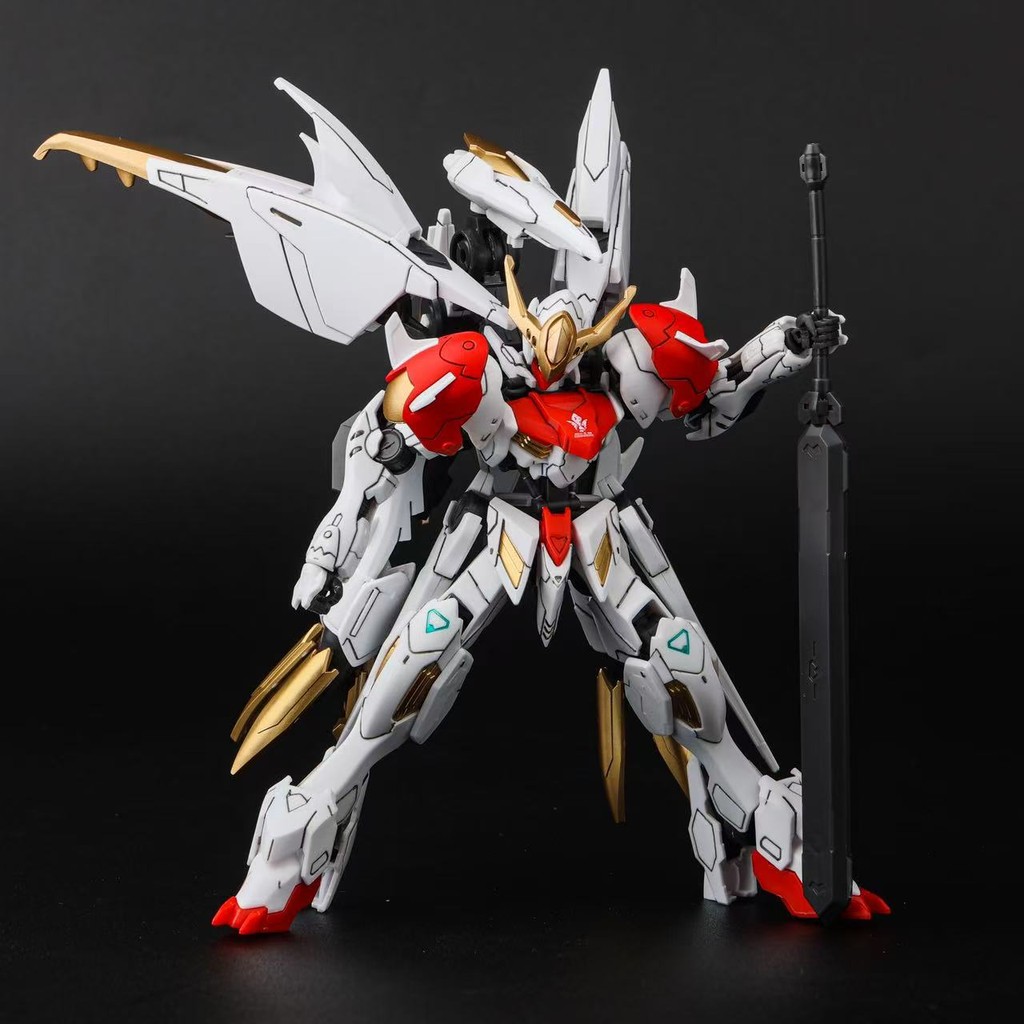 G GK Amazing Barbatos หมาป่าสีขาวแผ่นสเปรย์แชมเปญทอง HG Gundam รุ่นประกอบของเล่นรูปของขวัญในประเทศ KO ราคา ถูกที่สุด ดีลบีเคเค แกลเลอรีภาพที่ 3