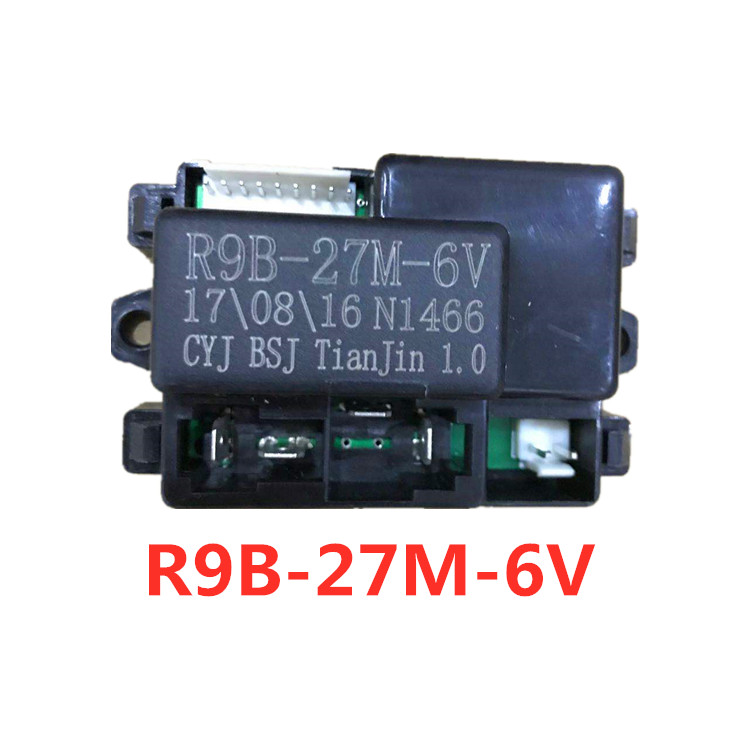 รถยนต์ไฟฟ้าสําหรับเด็ก R9B-27M-6V ตัวรับสัญญาณ R8B-27M-6V Controller BSJ-R1C-27M รีโมทคอนโทรล
