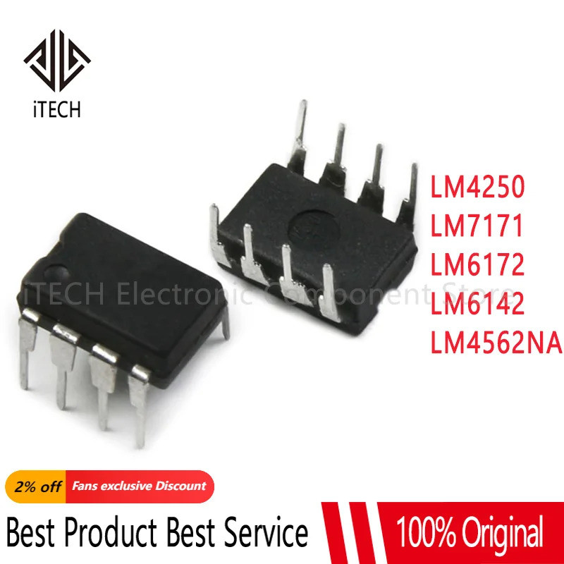 5 ชิ้น LM4562NA LM4562 4562NA LM6142AIN LM6142BIN LM6142 LM6172IN LM6172 LM7171BIN LM7171 LM4250CN L