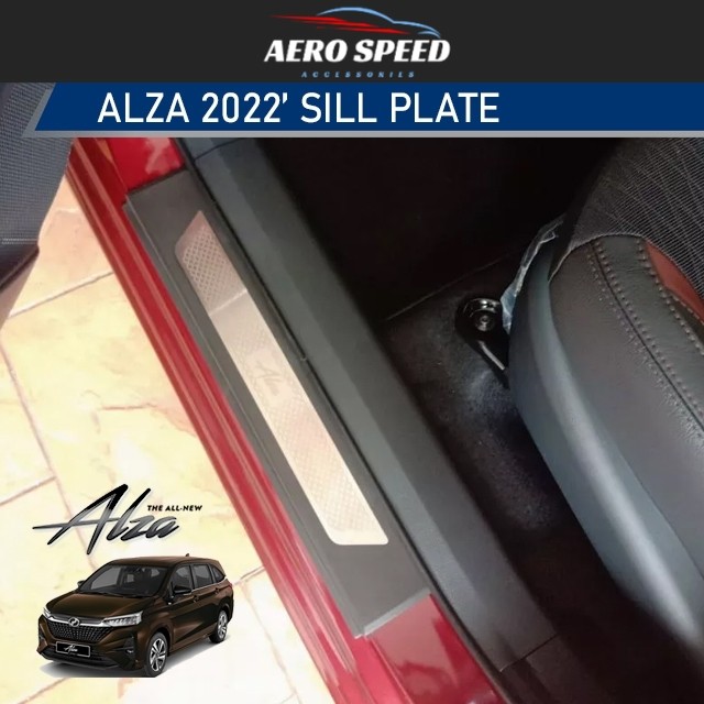 Hc Cargo Perodua Alza 2022 D27A Scuff Plate Fit Step Up Sill Plate แผ่นเพลท Elak Calar พร้อมเทปคู่ 3