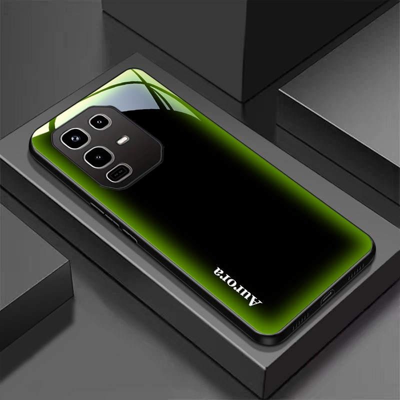 เคสโทรศัพท์กระจกนิรภัยเหมาะสําหรับ Infinix Note 50 50X 50S Pro Plus ปกแข็งบางเฉียบลายสไตล์ธุรกิจ H30