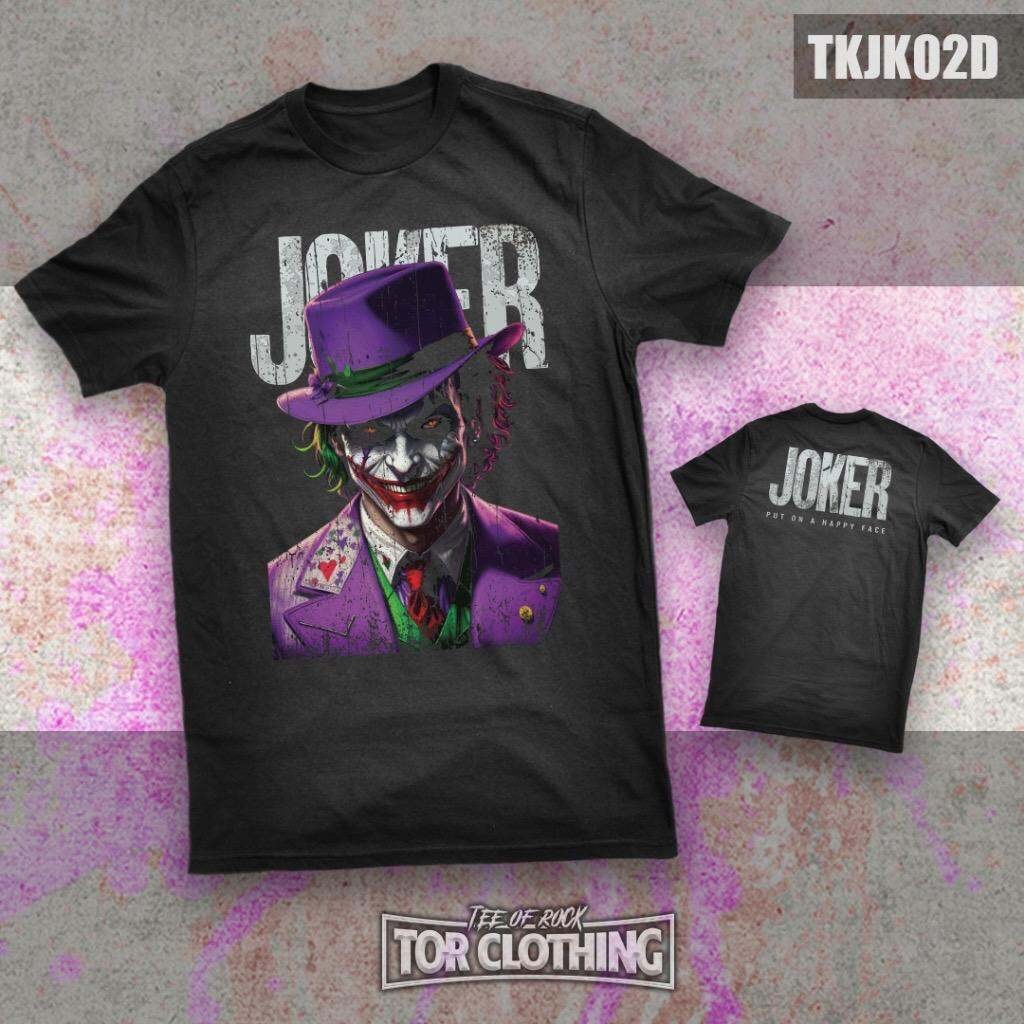เสื้อยืด 100-5xL Joker - ฟิล์ม - Unisex- Streetwear - TKJK02D o924