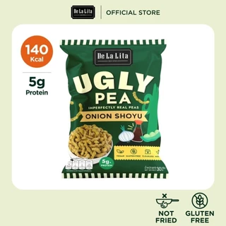 [1 ซอง] UGLY PEA 30 กรัม อร่อย แคลต่ำ ไม่ทอด ทำจากถั่วลันเตา De La Lita เดอลาลิต้า อักลี่พี ขนมคลีน