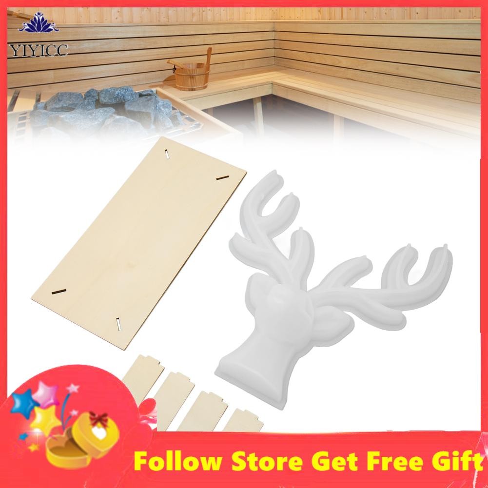 Yiyicc Deer Silicone Mold Epoxy Resin Easy Easy Demold Ornament DIY นำกลับมาใช้ซ้ำได้