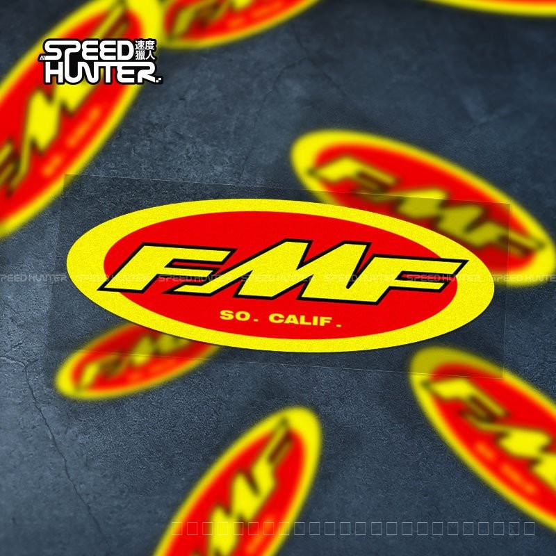 พร้อมสต็อก FMF B ประเภทท่อไอเสียสติกเกอร์รถจักรยานยนต์ดัดแปลงรถสติกเกอร์ Body Scratch สติกเกอร์กันน้ําสะท้อนแสง Decal ราคา ถูกที่สุด ดีลบีเคเค แกลเลอรีภาพที่ 7