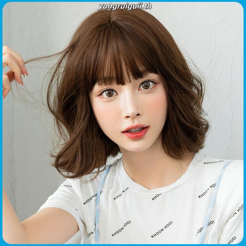 7jhh WIGS D-131 วิกผมสั้น ลายดอกไม้ สําหรับผู้หญิง