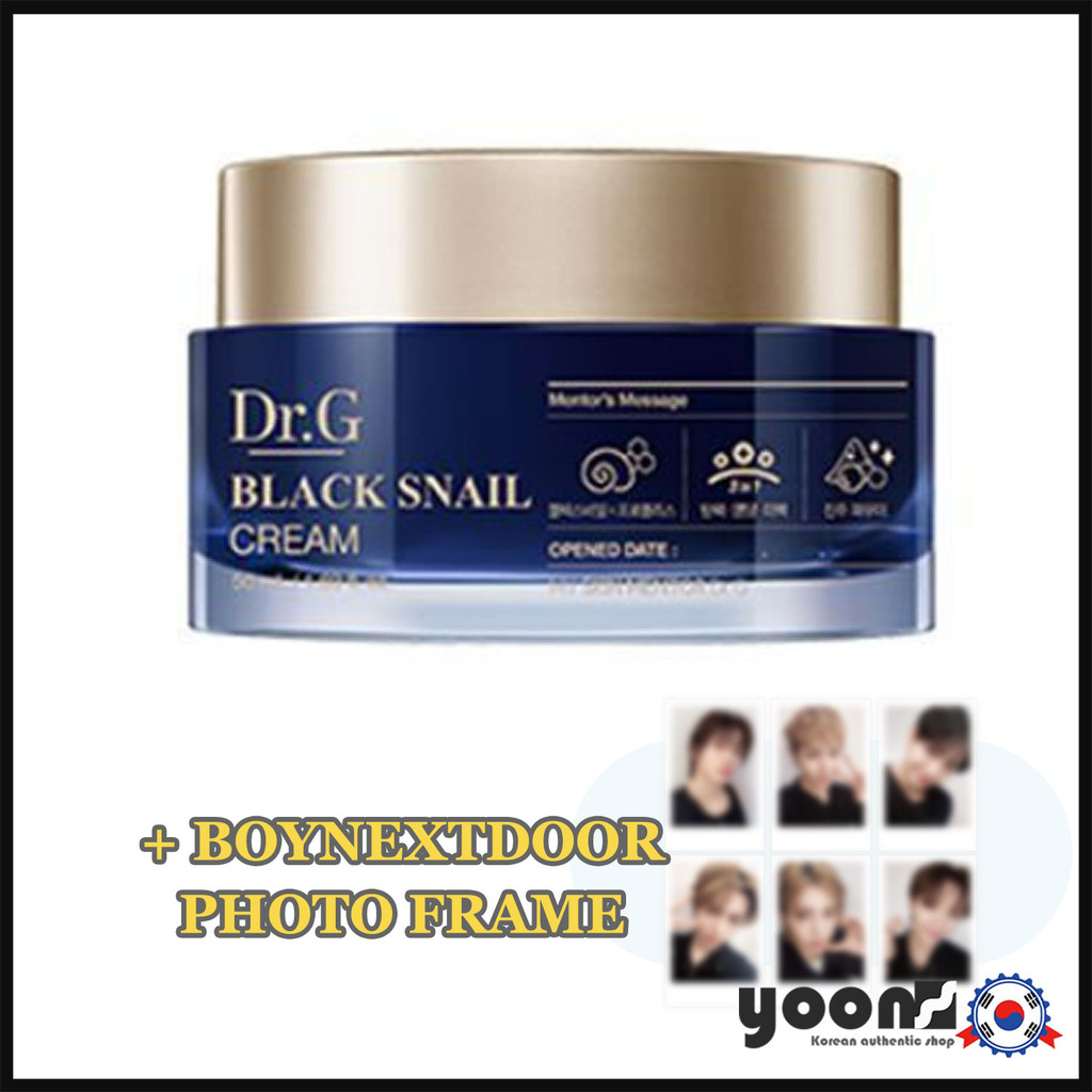 [กรอบรูป BOYNEXTDOOR] Dr.G Black Snail Cream 50ml 1+1 (+ 15ml)_จากเกาหลี