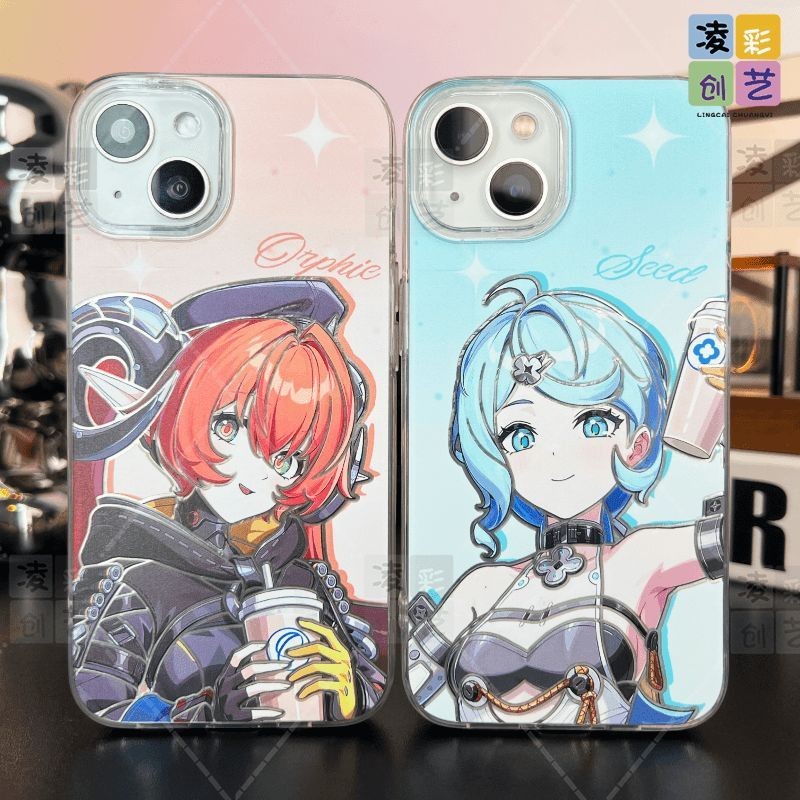 เคสโทรศัพท์,Zenless Zone Zero,Seed และ Orphie,เหมาะสําหรับ iPhone 16 15 14 13 12 11 promax