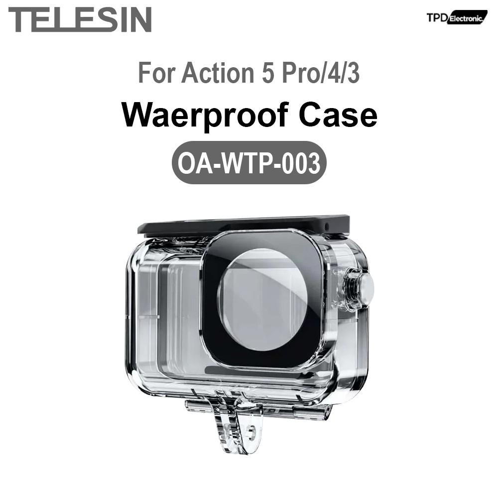 TELESIN เคสกันน้ำ For Action 5PRO/4/3.(OA-WTP-003).