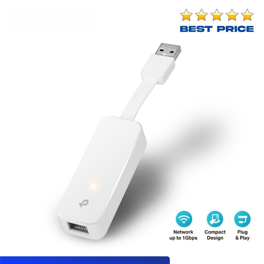 TPLINK UE300 อะแดปเตอร์ USB 3.0 เป็น LAN Gigabit Ethernet TP LINK UE 300