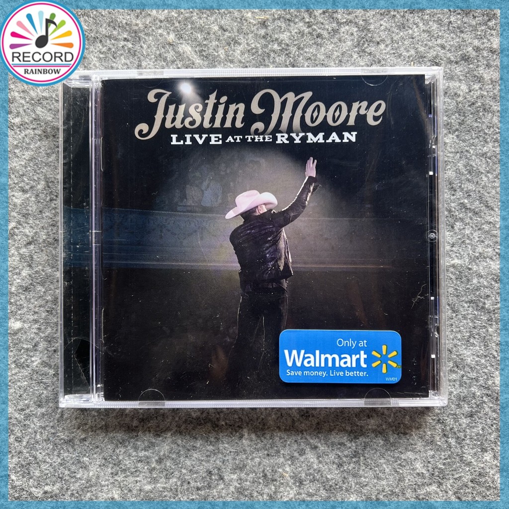 อัลบั้มซีดี Justin Moore Live At The Ryman [ปิดผนึก] ใหม่เอี่ยม 1Z01856 OTPH