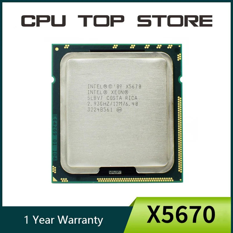 ใช้โปรเซสเซอร์ Intel Xeon X5670 2.93GHz LGA 1366 12MB L3 แคช Six Core server CPU