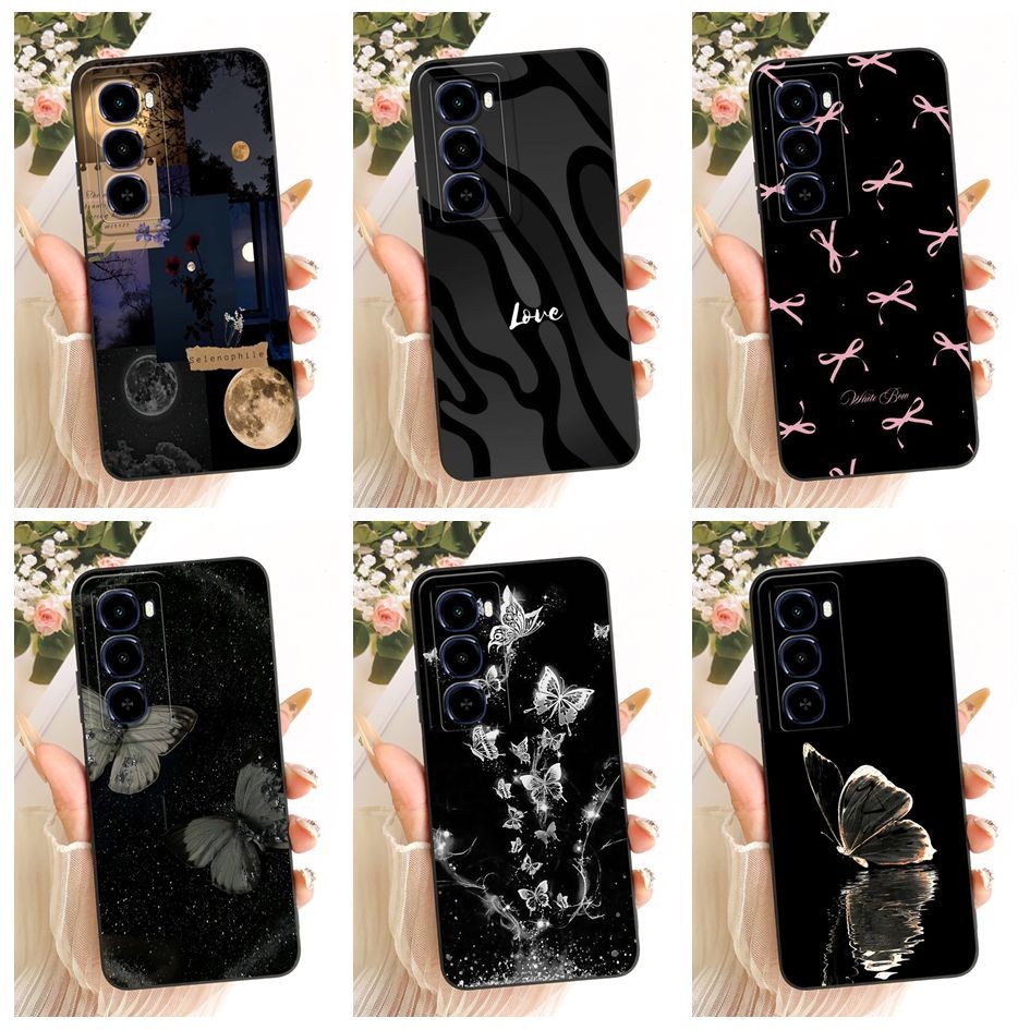 ฝาครอบป้องกันกล้องสําหรับ Itel City 100 A90 A95 P70 ปลอก C671L P673L A6610L City100 แฟชั่นผีเสื้อซิล