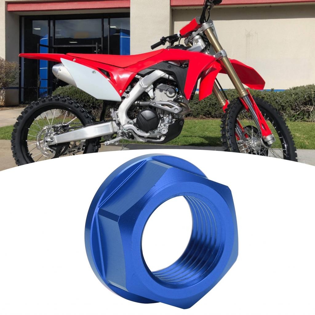 1buycart1 CRF250R/CRF450R/CRF250RX น๊อตล้อหน้า - สกรูแกน M16x1.5 (สีแดง)