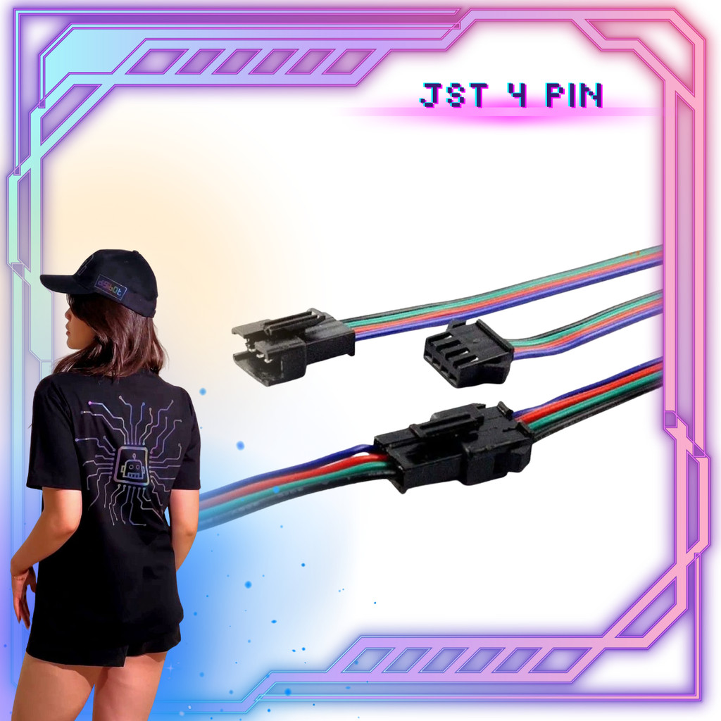สายเชื่อมต่อ SM คู่ 4 Pin - JST 4P - Digibot Official