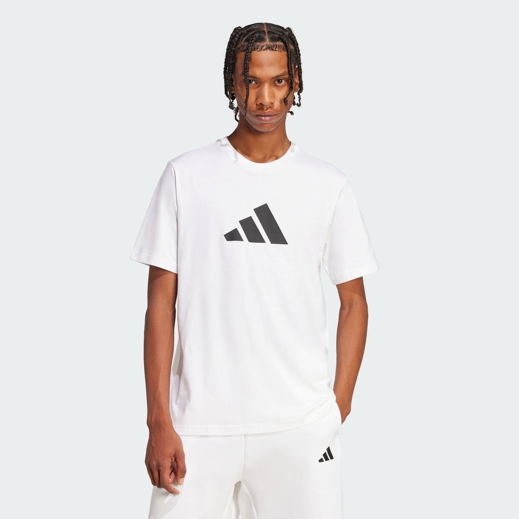 adidas Lifestyle Future Icons 3 Bar Logo Tee Men White JD4913