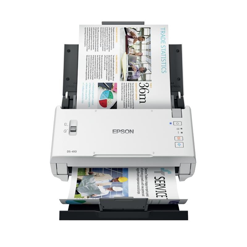 EPSON สแกนเนอร์ DS-410 สีขาว-ดำ