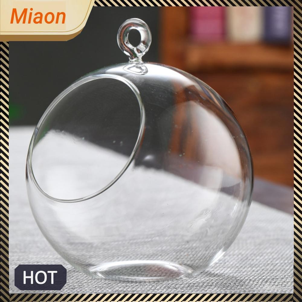 12 แพ็คแก้ว Globes Terrarium แขวนแก้ว Globes เชิงเทียน (6 ซม.)