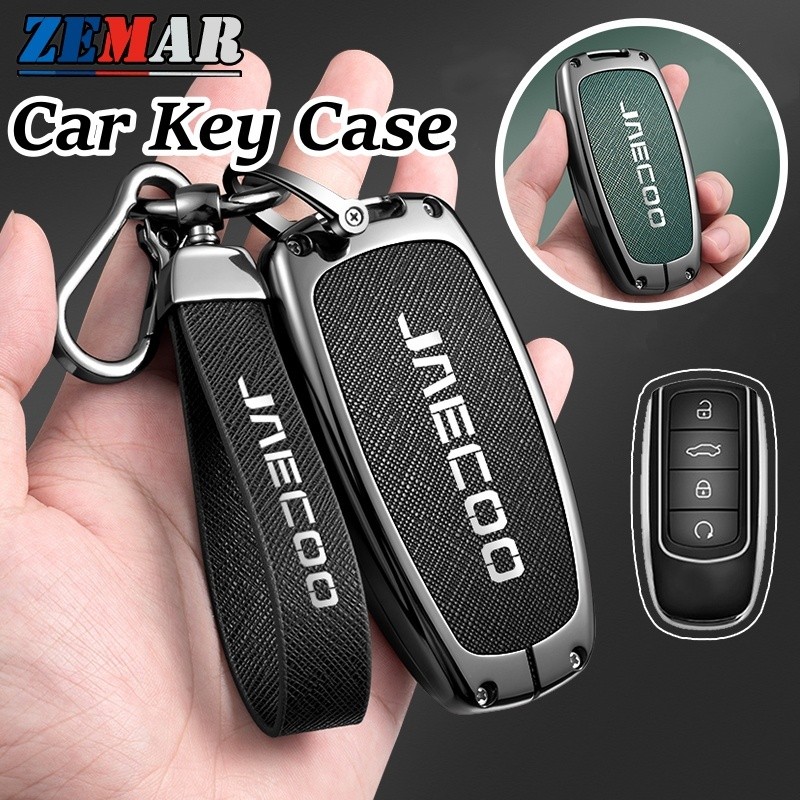 JAECOO หนังกุญแจรถสังกะสีสมาร์ทคีย์ Protector รถ KeyChain พวงกุญแจแฟชั่น Accessorie สําหรับ JAECOO J