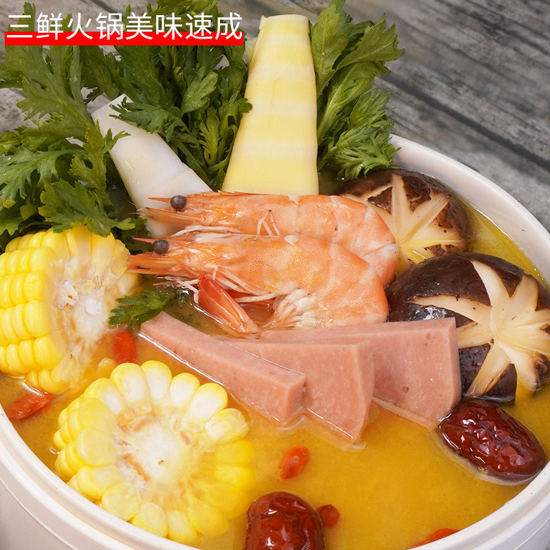 Qiaotou วัสดุฐานหม้อไฟขายส่ง 150g Chongqing Sanxian วัสดุหม้อไฟ Mala Tang ร้านอาหารหม้อไฟเชิงพาณิชย์