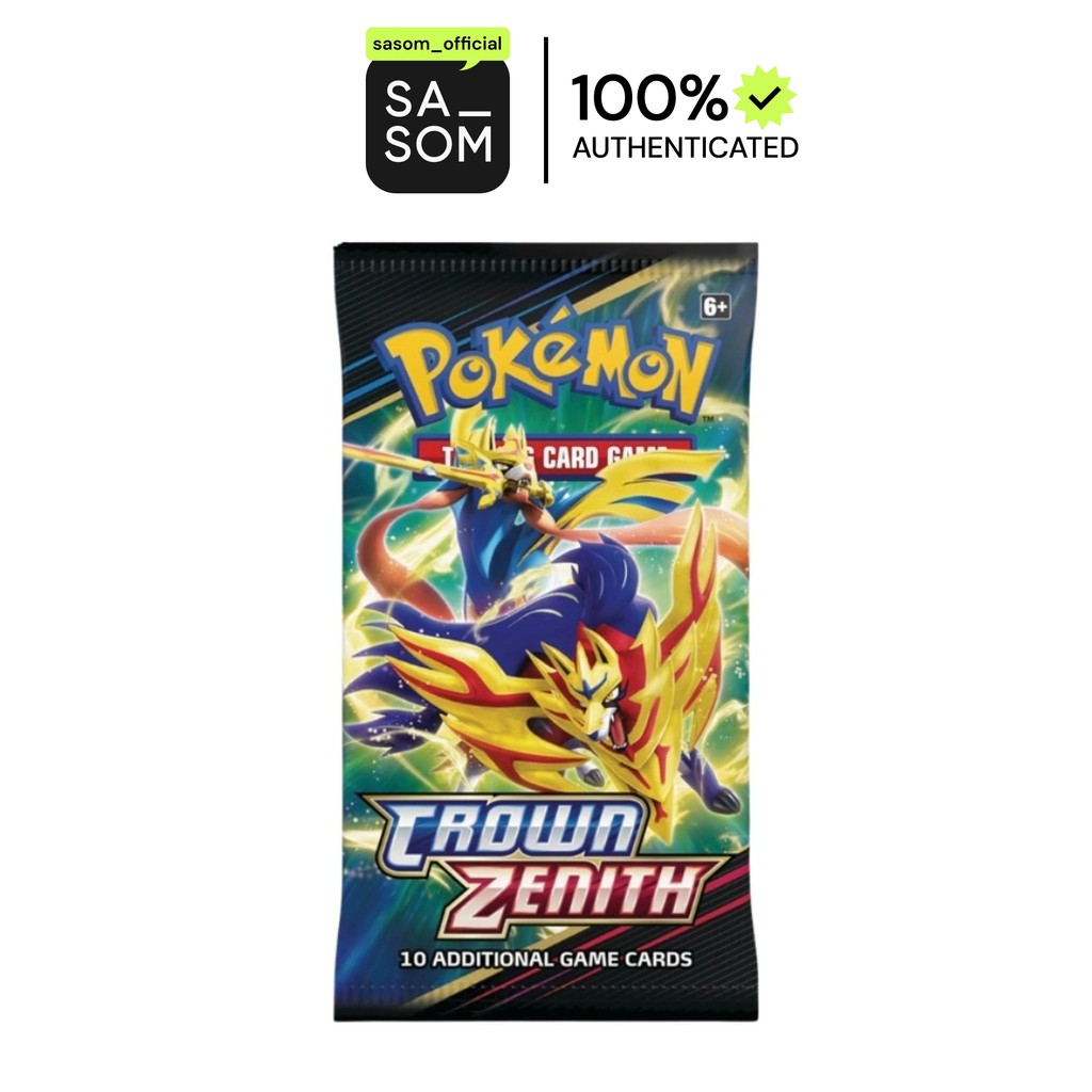 Pokemon Sword & Shield Crown Zenith Booster Pack | ของแท้ ตรวจสอบโดย SASOM