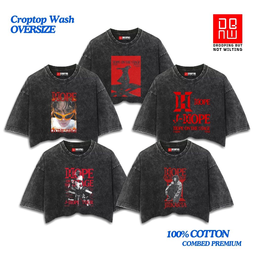 DBNW Crop Tee JHOPE ON STAGE ล้างขนาดใหญ่ Crop Top BTS Kpop jhope