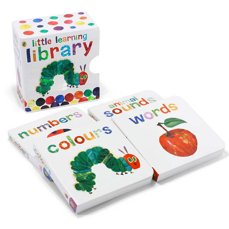 นําเข้าภาษาอังกฤษต้นฉบับ The Very Hungry Caterpillar The Very Hungry Eric Carle Eric Carle 4 Volumes