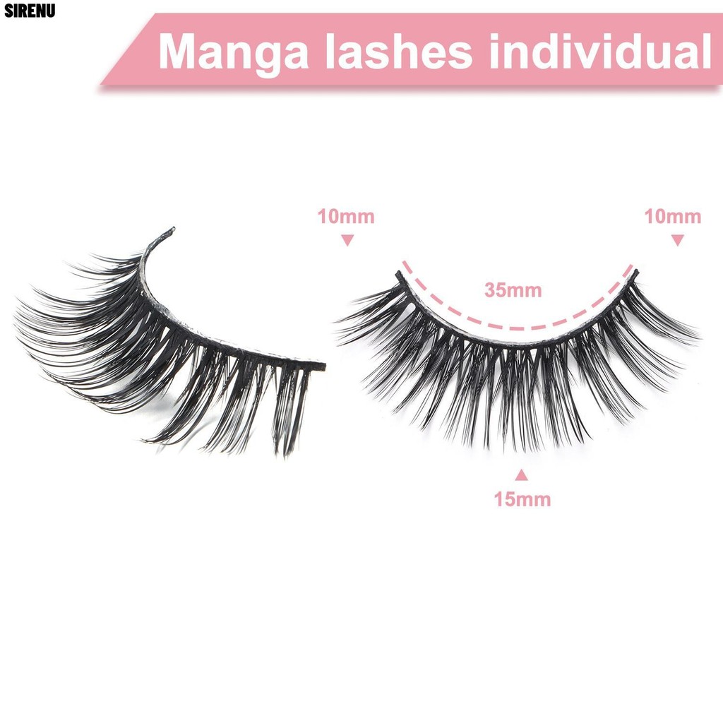 SIRENU Manga Lashes Beauty Wispy Spiry Natural Looking Janpainese Eye Lashes